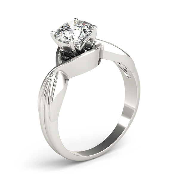 Solitaire Twisted Shank Engagement Rings