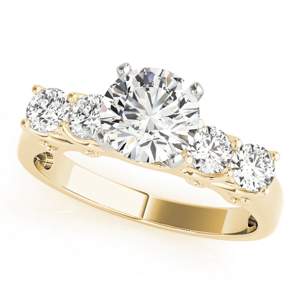 ENGAGEMENT RINGS SINGLE ROW PRONG