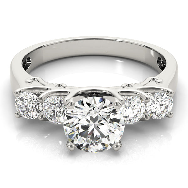 ENGAGEMENT RINGS SINGLE ROW PRONG