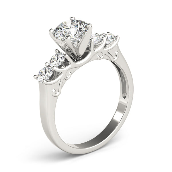 ENGAGEMENT RINGS SINGLE ROW PRONG