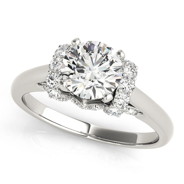 Solitaire Plus Round Engagement Ring