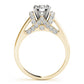 Solitaire Plus Round Engagement Ring
