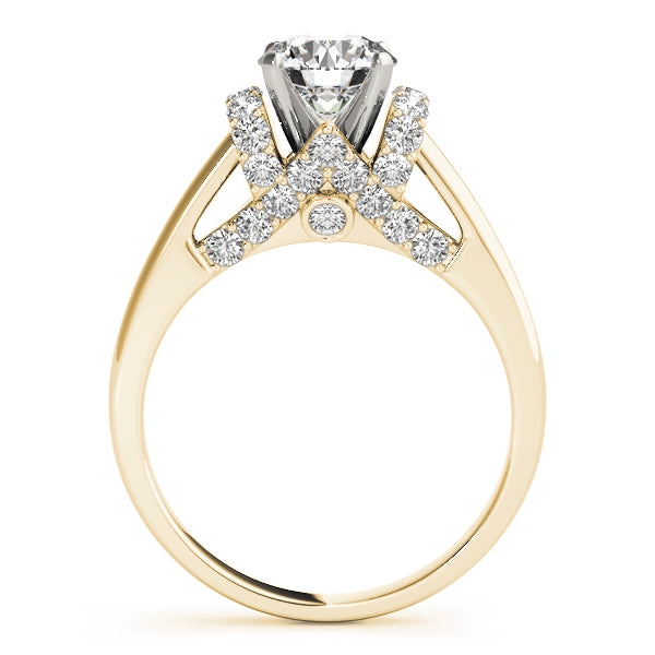 Solitaire Plus Round Engagement Ring