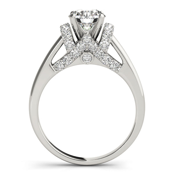 Solitaire Plus Round Engagement Ring
