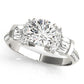 Double Row Fancy Shape Baguette Engagement Rings