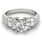 Double Row Fancy Shape Baguette Engagement Rings