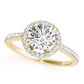 Accented Halo Engagement Ring