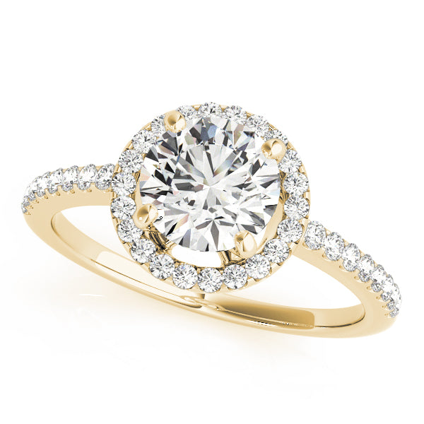 Accented Halo Engagement Ring