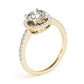 Accented Halo Engagement Ring