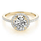 Accented Halo Engagement Ring