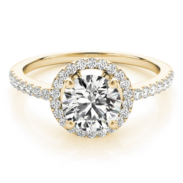 Accented Halo Engagement Ring