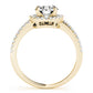 Accented Halo Engagement Ring