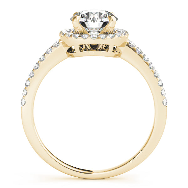 Accented Halo Engagement Ring