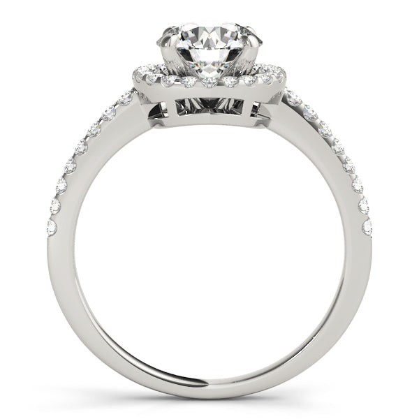 Accented Halo Engagement Ring