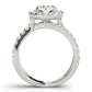 Split Shank Halo Round Engagement Ring