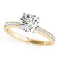 Single Row Channel Set Engagement Ring