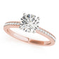 Single Row Channel Set Engagement Ring