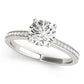 Single Row Channel Set Engagement Ring