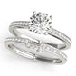 Single Row Channel Set Engagement Ring