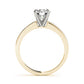 Single Row Channel Set Engagement Ring