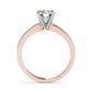 Single Row Channel Set Engagement Ring