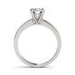 Single Row Channel Set Engagement Ring