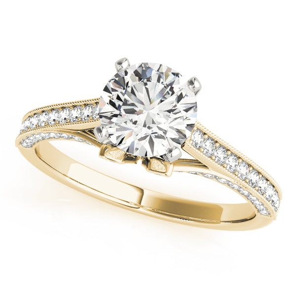 ENGAGEMENT RINGS SINGLE ROW PRONG