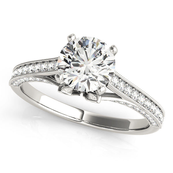 ENGAGEMENT RINGS SINGLE ROW PRONG