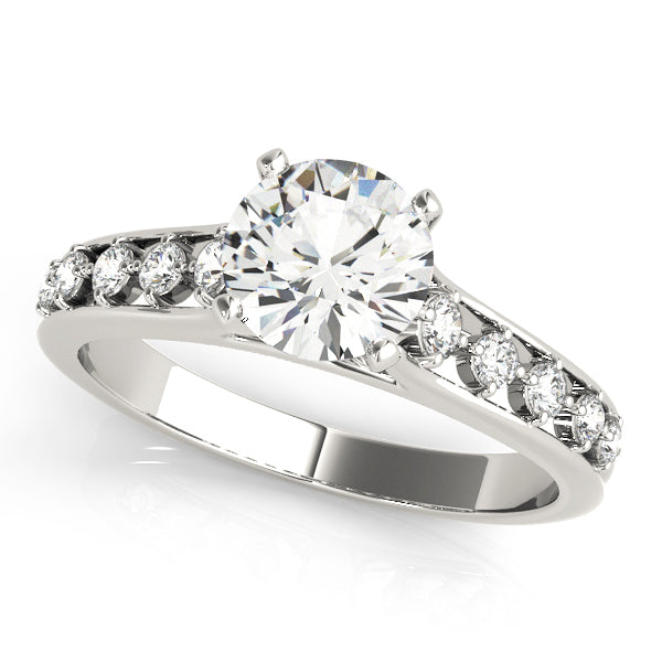 ENGAGEMENT RINGS SINGLE ROW PRONG