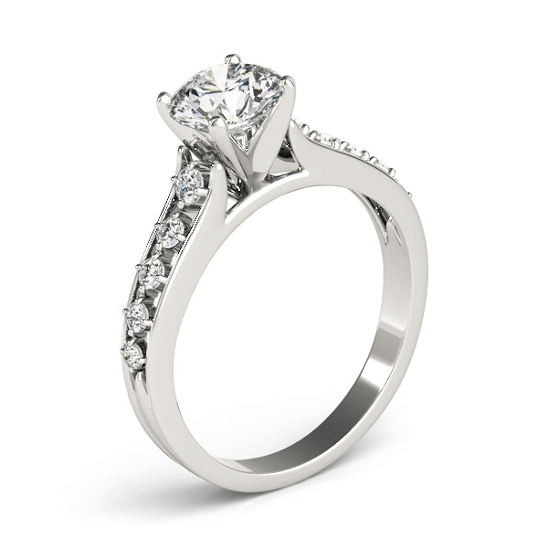 ENGAGEMENT RINGS SINGLE ROW PRONG