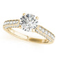 Single Row Prong Engagement Ring