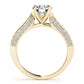 Single Row Prong Engagement Ring
