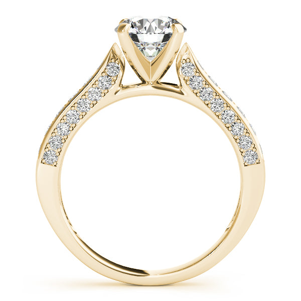 Single Row Prong Engagement Ring