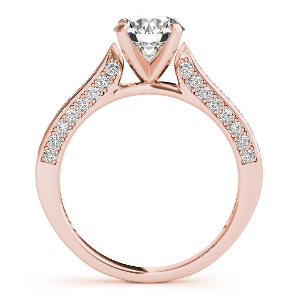 Single Row Prong Engagement Ring