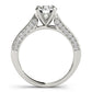 Single Row Prong Engagement Ring