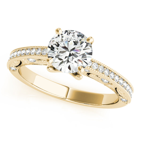 Antique Milgrain Engagement Ring