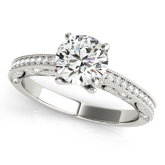 Antique Milgrain Engagement Ring