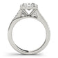 Split Prong Cushion Halo Engagement Rings