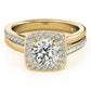 Split Band Halo Engagement Rings