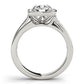Split Band Halo Engagement Rings