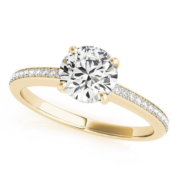 ENGAGEMENT RINGS SINGLE ROW PRONG