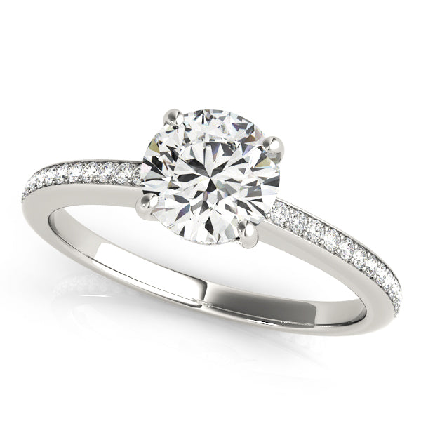 ENGAGEMENT RINGS SINGLE ROW PRONG