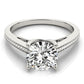 Channel Set Single Row Engagement Ring