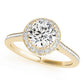 Single Row Bezel Set Engagement Ring