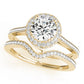 Single Row Bezel Set Engagement Ring