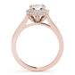 Single Row Bezel Set Engagement Ring