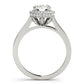 Single Row Bezel Set Engagement Ring