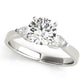 3-Stone Pear Shaped Engagement Ring