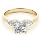 3-Stone Pear Shaped Engagement Ring