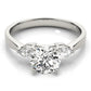 3-Stone Pear Shaped Engagement Ring